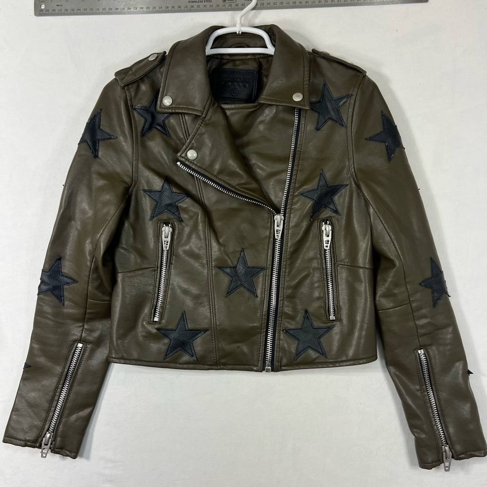 BlankNYC Star of the Show Vegan Leather Moto Jacket